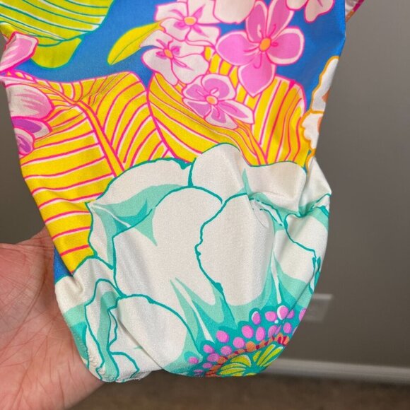 Sunshine 79 Mio Halter One Piece Swimsuit Size 10 Botanical Bliss Floral Beach - Picture 11 of 14